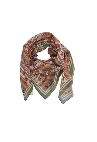 Foulard Flore Olive gabrielle paris coton en herbe