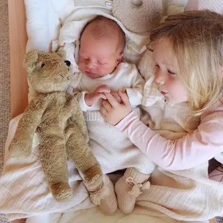 Chaussons bébé beige Gentil Coquelicot  chez Coton en Herbe