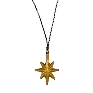 Grigri  Etoile boncoeurs pendentif coton en herbe