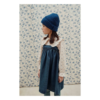 Robe à bretelle denim bleu enfants emile et ida coton en herbe