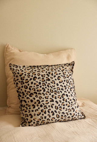 Housse de coussin leopard gabrielle paris coton en herbe