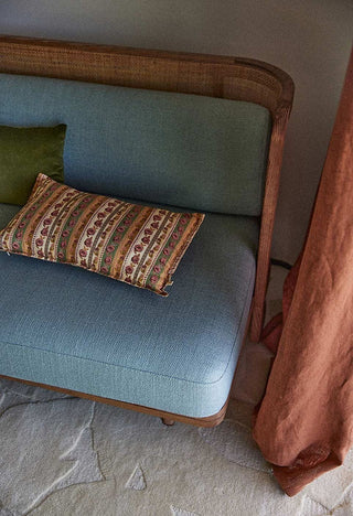 Notre Coussin Taormina Flores Olive gabrielle paris coton en herbe