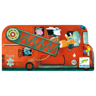 Puzzle Le camion de pompier  16 pcs