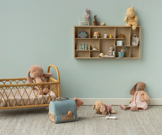 Peluche lapin medium vintage rose