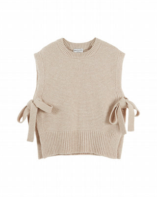 Pull sans manche noeuds