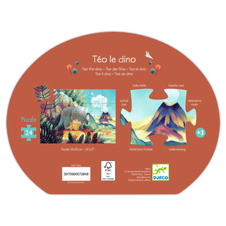 Puzzle Téo le dino de 24 pièces