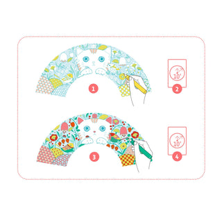 Kit créatif Eventail Koneko