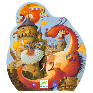 Puzzle Vaillant et les dragons  54 pcs