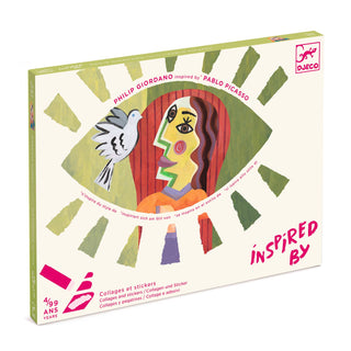 INSPIRED BY La tête au carré Atelier art collages et stickers