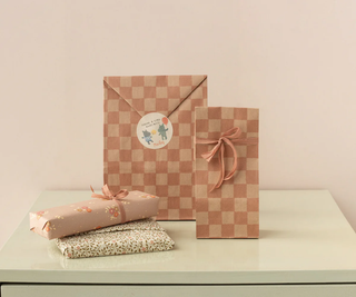 Sachet cadeau Mini vichy rose poudre