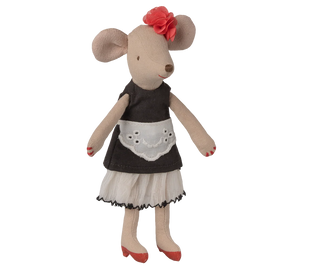 Souris Gouvernante joliment apprêtée, taille Maman Maileg