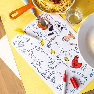 Mini set en silicone à colorier + 4 crayons