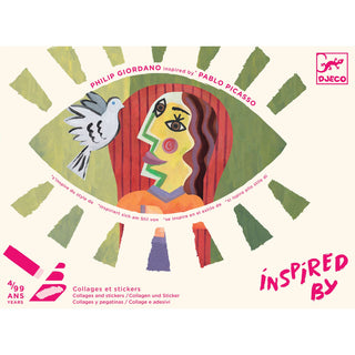 INSPIRED BY La tête au carré Atelier art collages et stickers