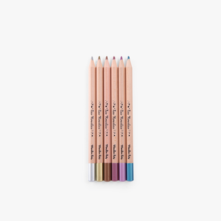 6 crayons métallisés