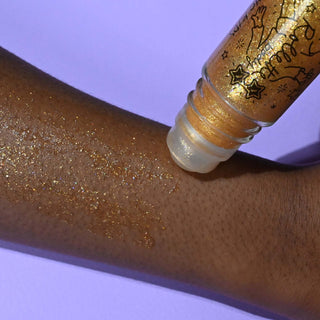 Gel corps pailleté doré