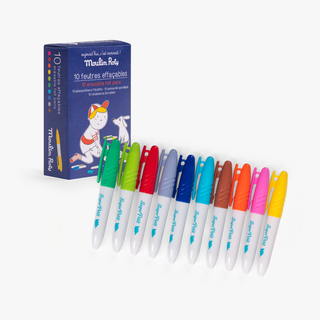 Set de 10 feutres effaçable superpetit