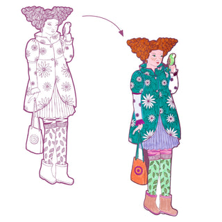 Coloriages mode Rosemary & ses amies