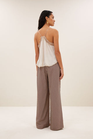 Top Pia satin chalk