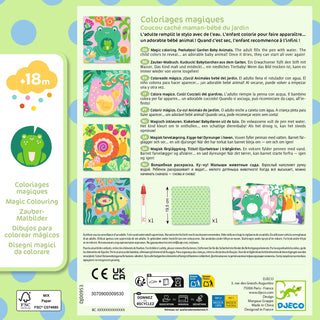 Coloriage magique Coucou caché maman-bébé du jardin
