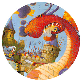 Puzzle Vaillant et les dragons  54 pcs