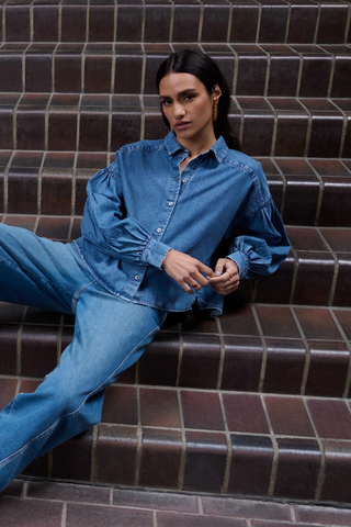 Chemise Sarah short denim