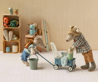 Chariot, souris Bleu