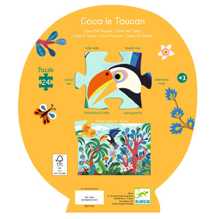 Puzzle Coco le Toucan de 24 pièces