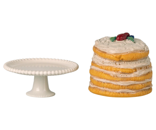 Gâteau de fête et présentoir