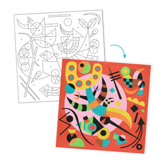 INSPIRED BY Abstraction, Atelier art sables colorés