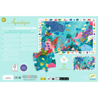 Puzzle d'observation Aquatique  54 pcs