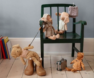 Chien peluche vintage