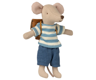 Souris tricycle Grand frère et son sac