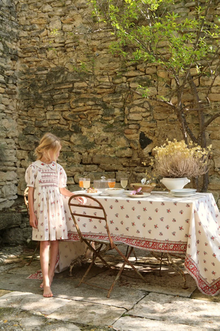 Nappe jardin fleuri