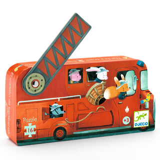 Puzzle Le camion de pompier  16 pcs