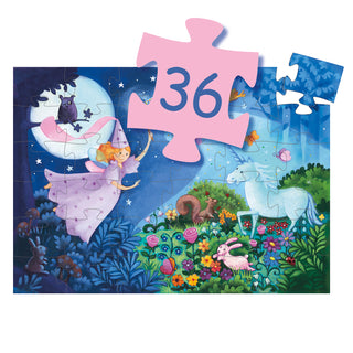 Puzzle  La fée et la licorne 36 pcs