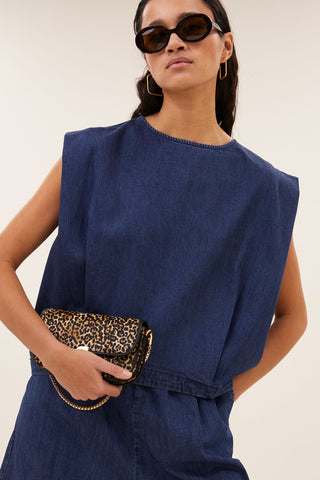 Glinza denim top denim