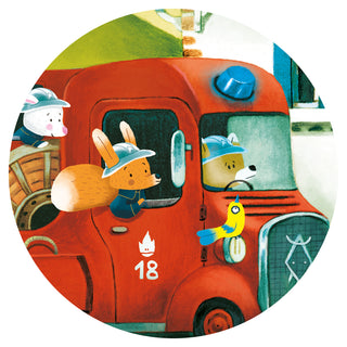 Puzzle Le camion de pompier  16 pcs