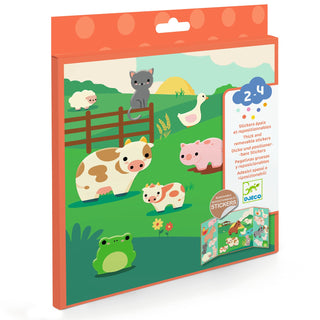 Stickers épais et repositionnables  Les animaux de la ferme