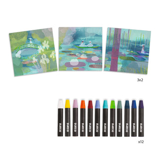 INSPIRED BY Sur l’étang aux Nymphéas Atelier art pastels
