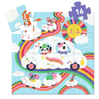 Puzzle Voiture nuage  16 pcs