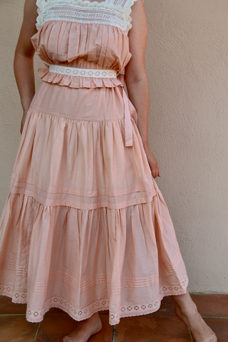 Jupon Anémone rose nude