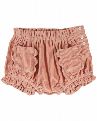 Bloomer velours poches fleurs