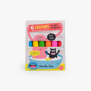 6 crayons multisurfaces
