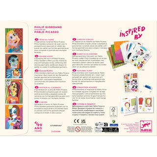 INSPIRED BY La tête au carré Atelier art collages et stickers
