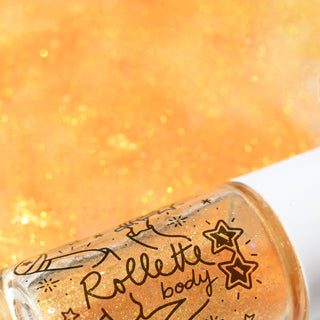 Gel corps pailleté doré