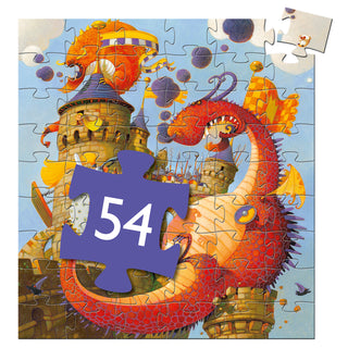 Puzzle Vaillant et les dragons  54 pcs