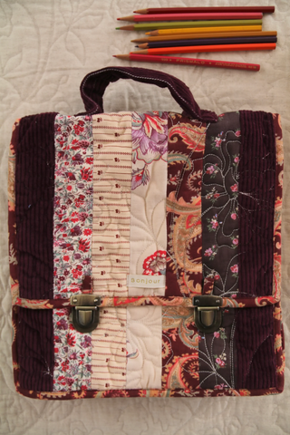 cartable matelassé patchwork