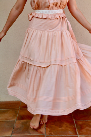 Jupon Anémone rose nude