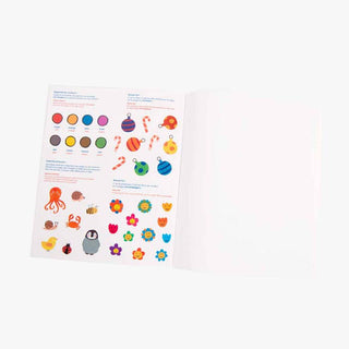 Imagier à colorier avec stickers FR/EN