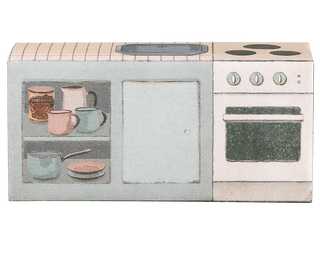Jouet comptoir de cuisine pour souris idéal pour maison valise Maileg chez Coton en Herbe